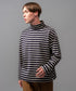 MR.OLIVE / GIZA COTTON BORDER / BOTTLE NECK SHIRT